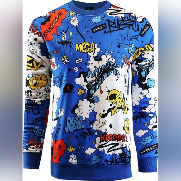 New Mens Live Graffiti Artist Fleece Sweater Multiple Sizes - Picture 3 of 4